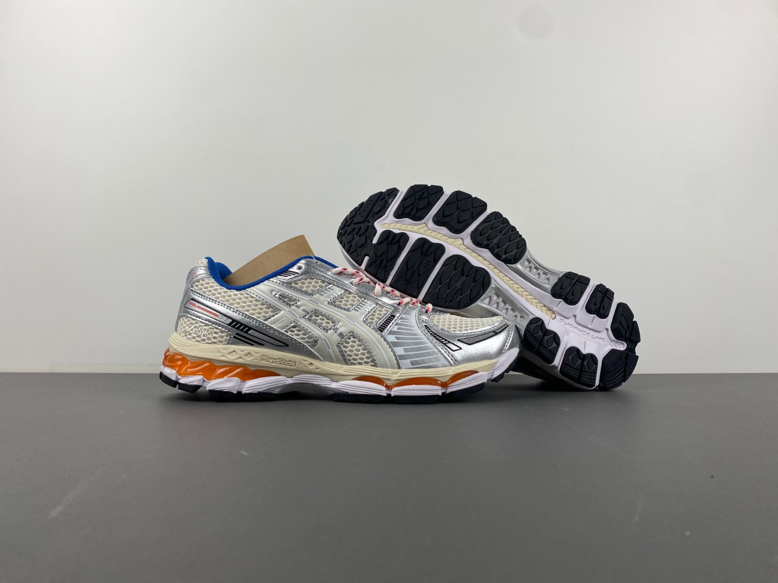 As*ic*s x ronnie fieg gel-kayano 12.1 ''cream blue orange'' 1203a555-101