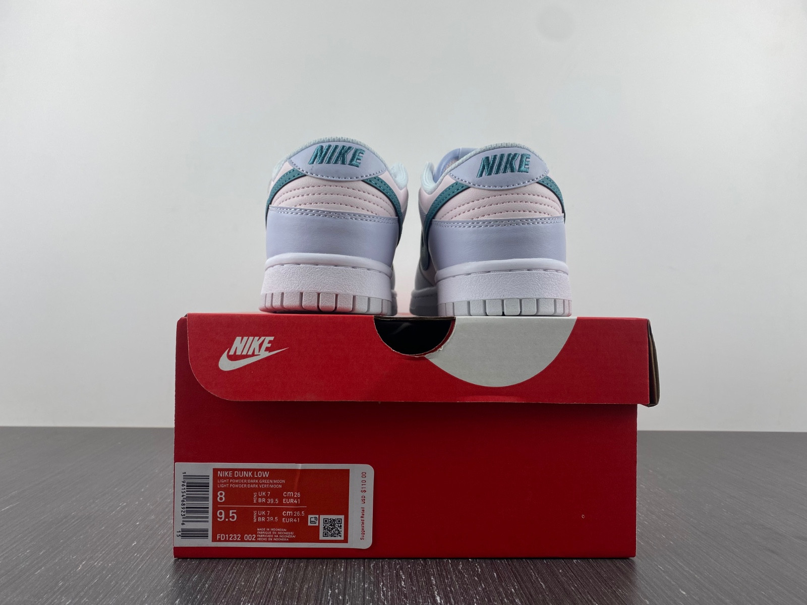 nike dunk low gs “mineral teal” fd1232-002