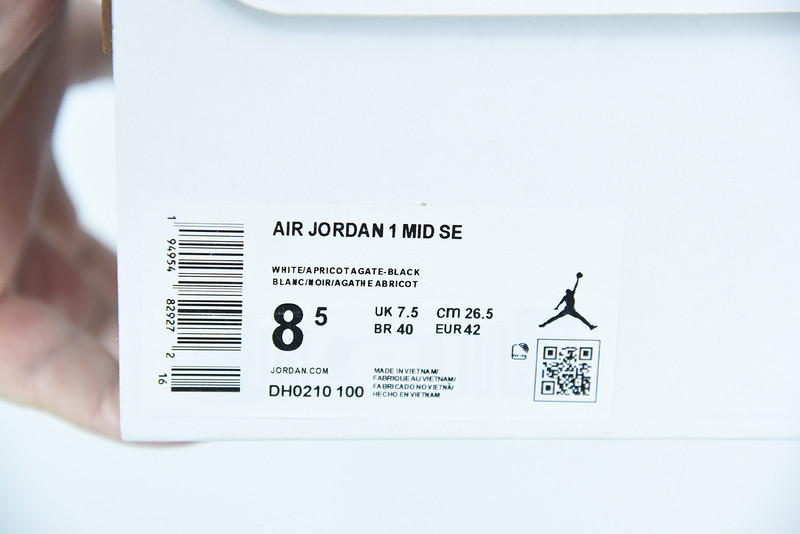 air jordan 1 mid peach mocha dh0210-100