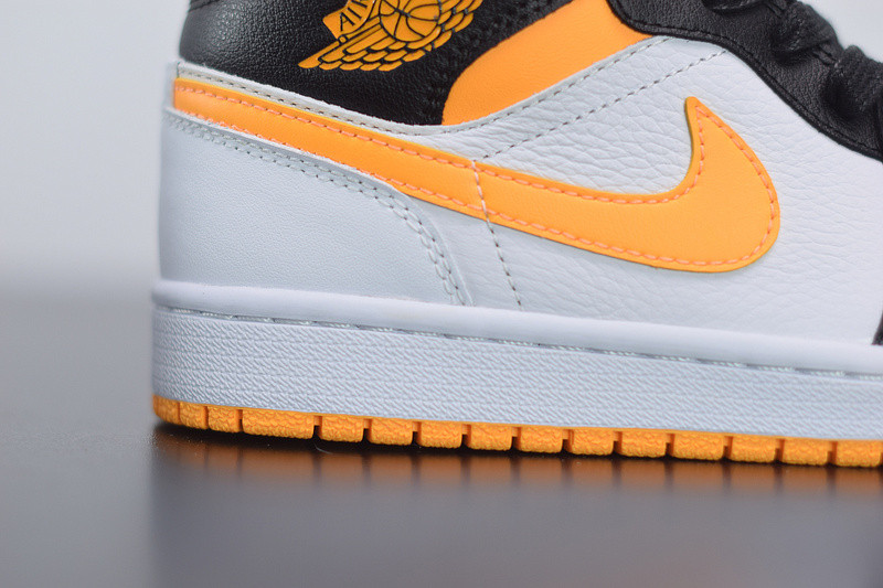 air jordan 1 mid laser orange black cv5276-107