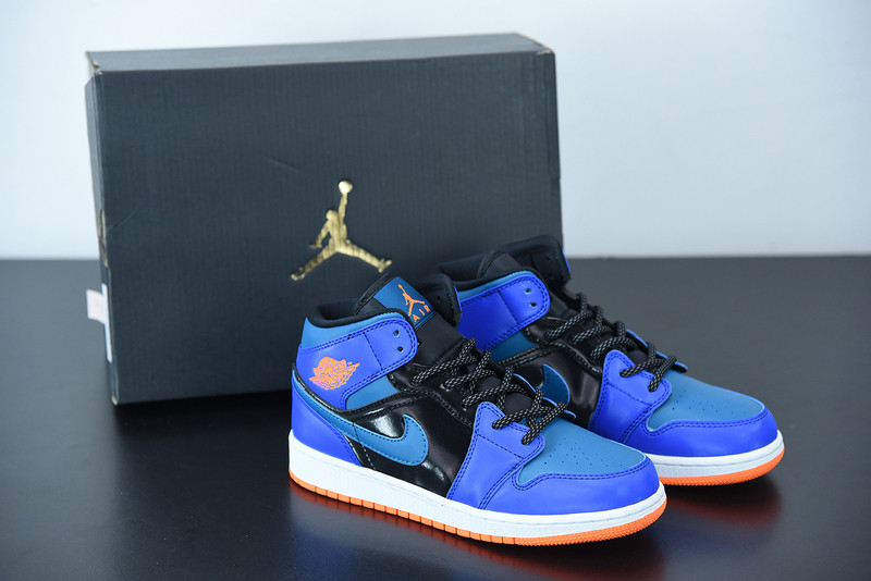 air jordan 1 mid racer blue green abyss 554725-440