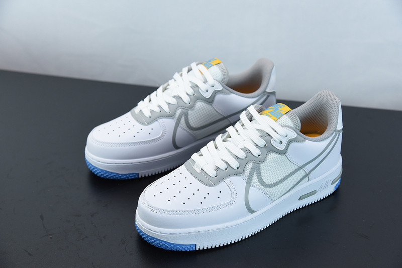 nike air force 1 react light smoke grey ct1020-100
