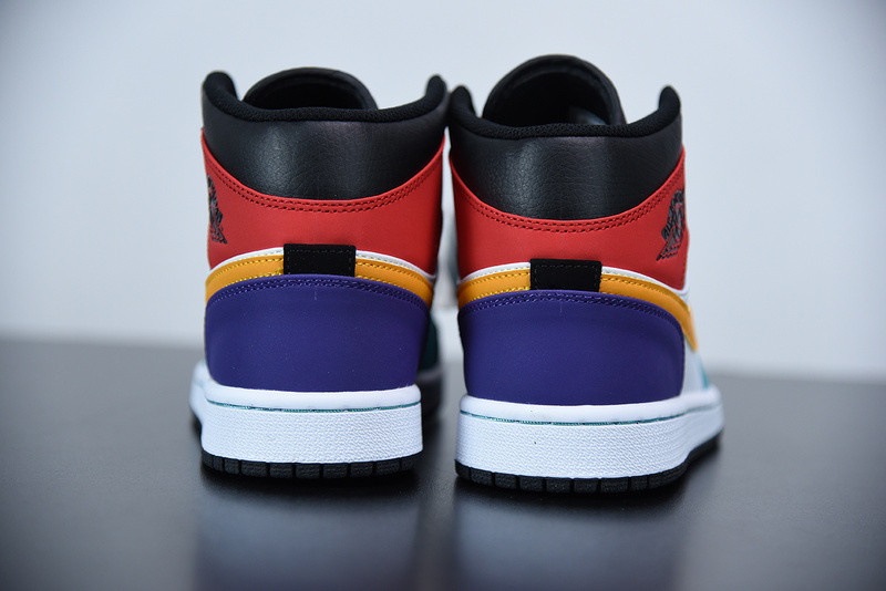 air jordan 1 mid "multi-color" 554724-125