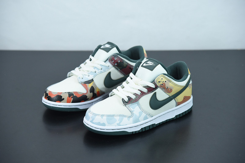 nike sb dunk low “multi camo” dh0957-100