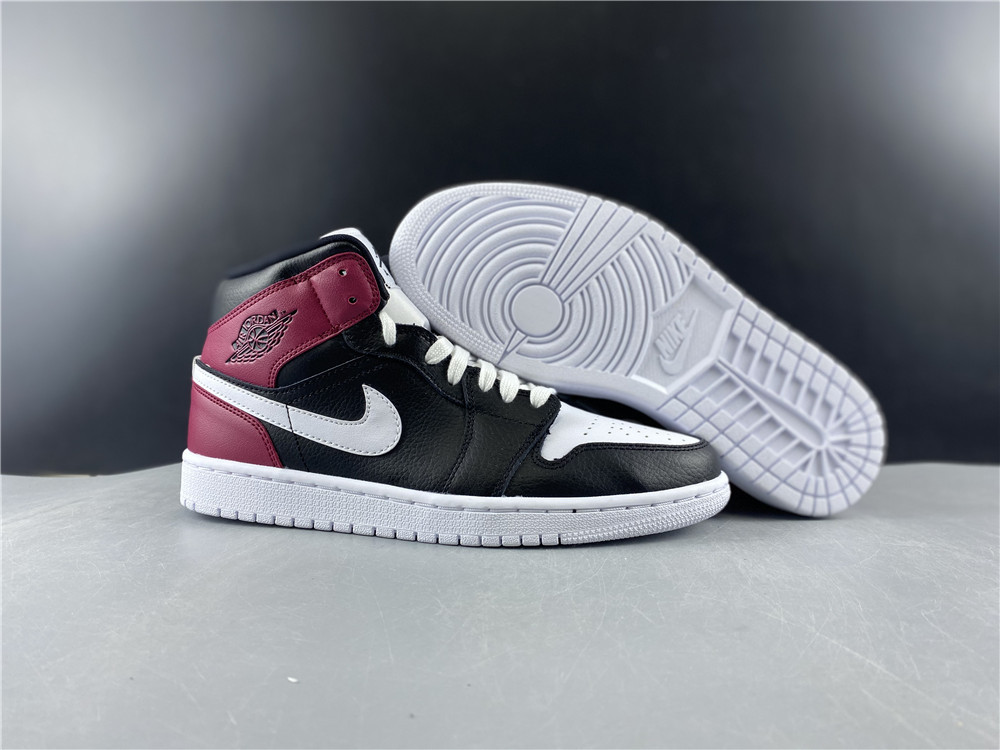 air jordan 1 mid “noble red” bq6472-016