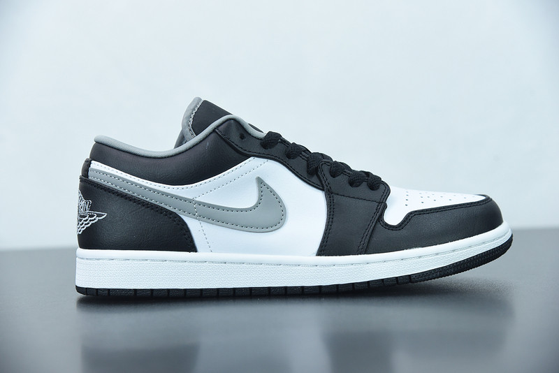 air jordan 1 low black white grey 553558-040