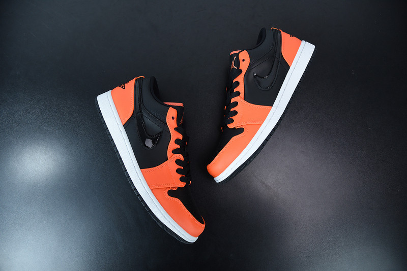 air jordan 1 low se black turf orange ck3022-008