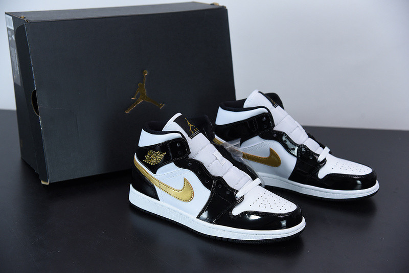 air jordan 1 mid patent 