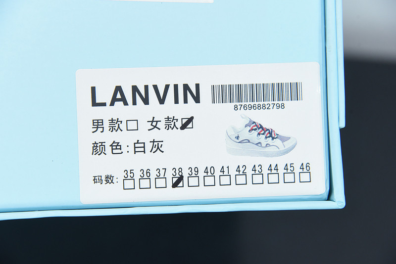 lanvin curb sneaker