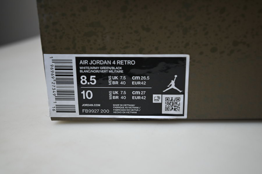 air jordan 4 craft "medium olive" fb9927-200