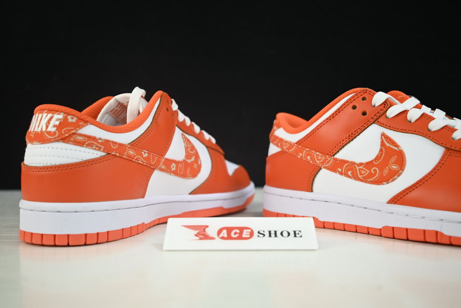 nike dunk low “orangre paisley” dh4401-103
