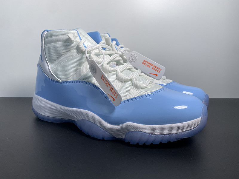 air jordan 11 “unc” white/university blue ct8012-141