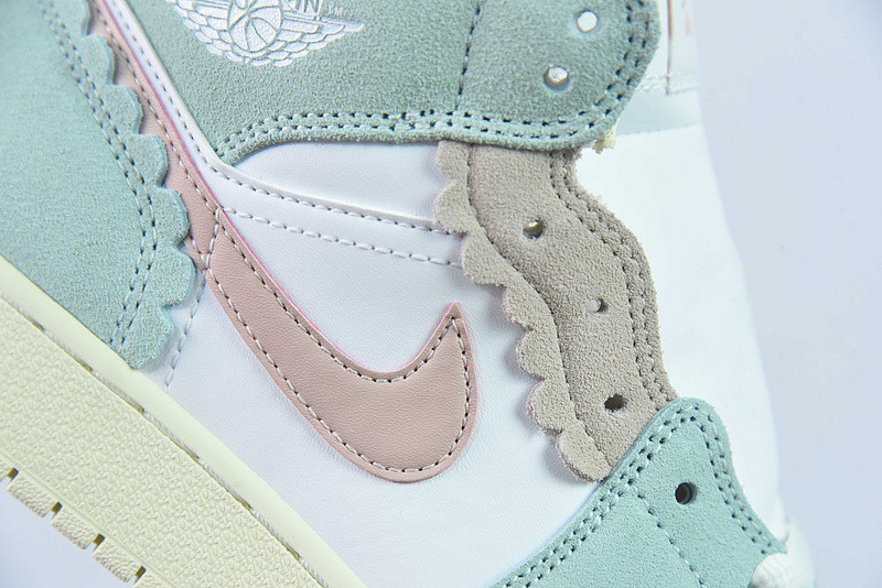 air jordan 1 mid gs pink aqua dz5361-100