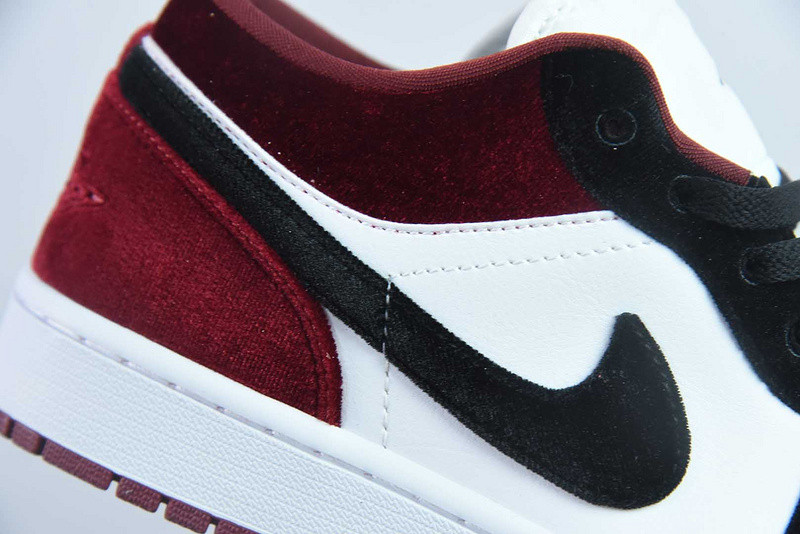 Air Jordan 1 Low SE Velvet Black Gym Red FZ3242-001