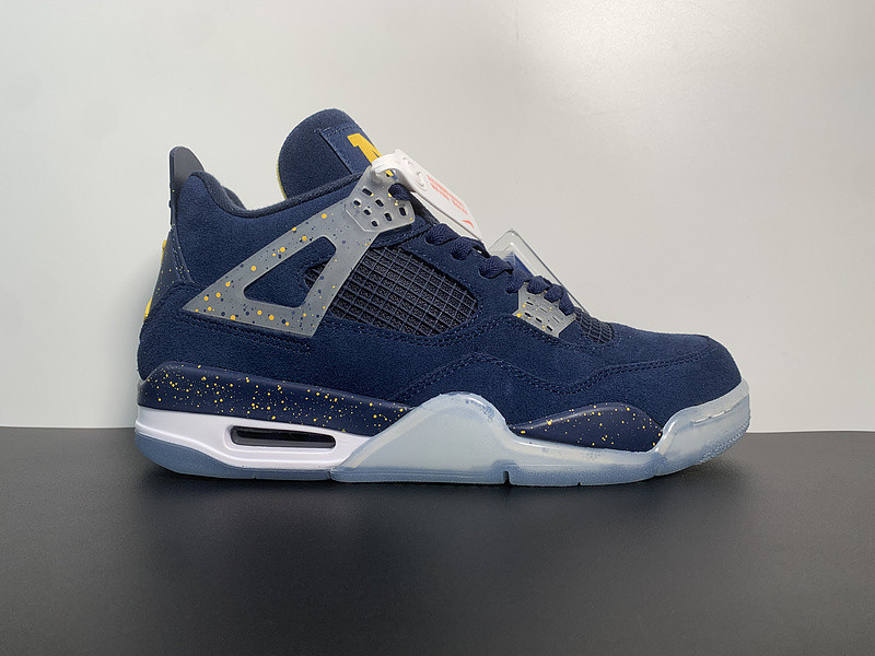 air jordan 4 retro ''michigan wolverines'' pe aj4-1036660