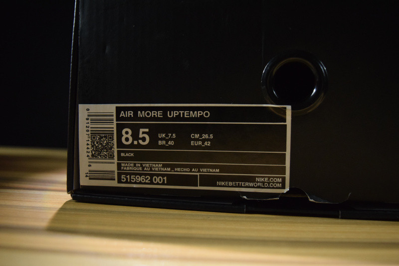 nike air more uptempo "S*p*e" black 515962-001