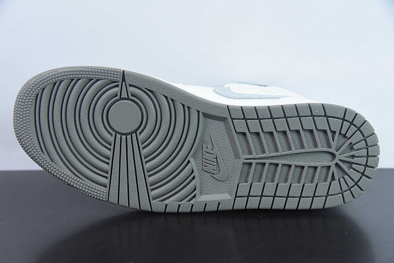 air jordan 1 mid gs "grey velvet toe" fb9899-100