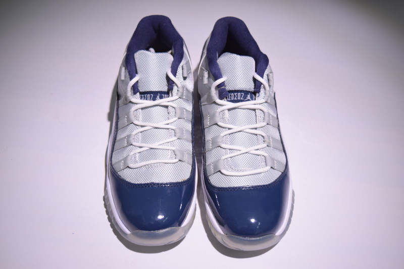 air jordan 11 retro low bg (gs) "georgetown" 528896-007