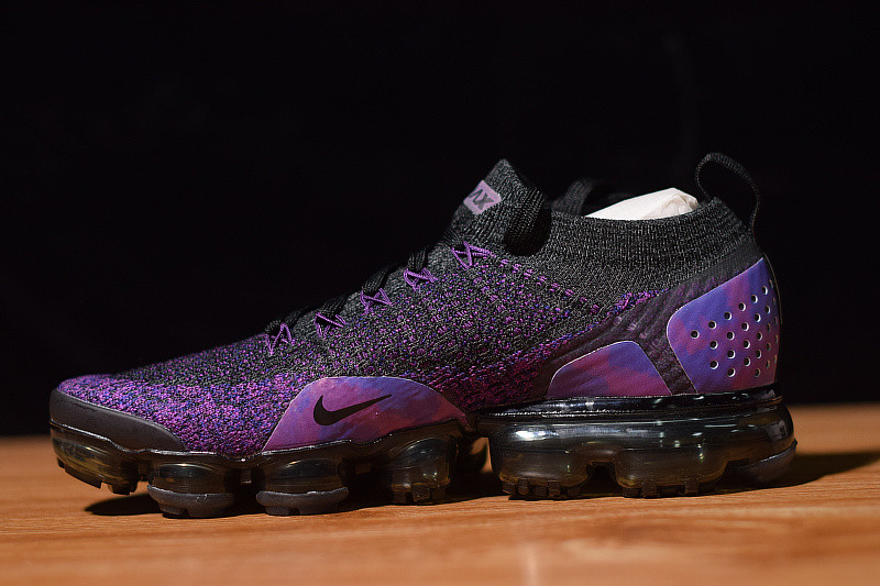 nike air vapormax flyknit 2.0 black purple 942843-013