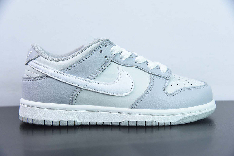 toddler nike dunk low ps ''wolf grey'' dh9756-001