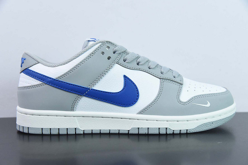nike dunk low gs white grey royal fn3878-001