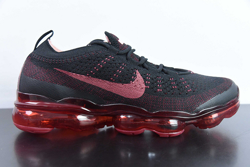 nike vapormax 2023 flyknit ''black red'' dv1678-005
