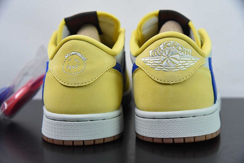 travis scott x air jordan 1 low og “canary” dz4137-700