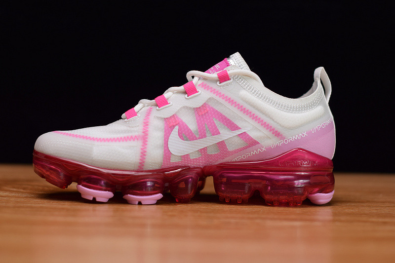 nike air vapormax 2019 summit white pink rise (w) ar6632-105