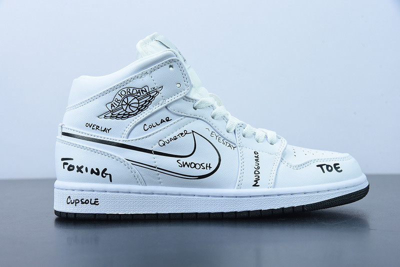 air jordan 1 mid “schematic” dq1864-100