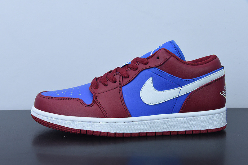 air jordan 1 low pomegranate medium blue dc0774-604