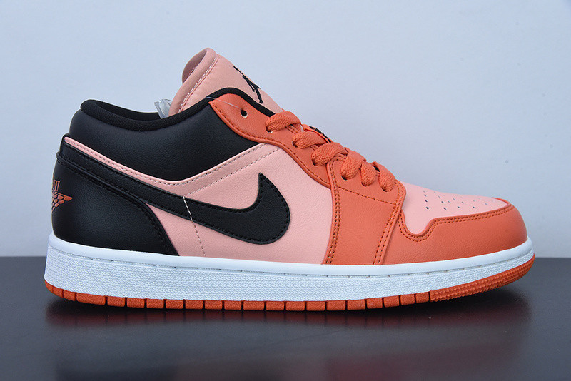 air jordan 1 low orange black dm3379-600