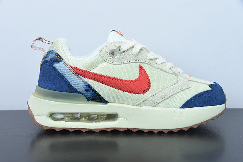 nike air max dawn ''coconut milk track red'' dv1487-162