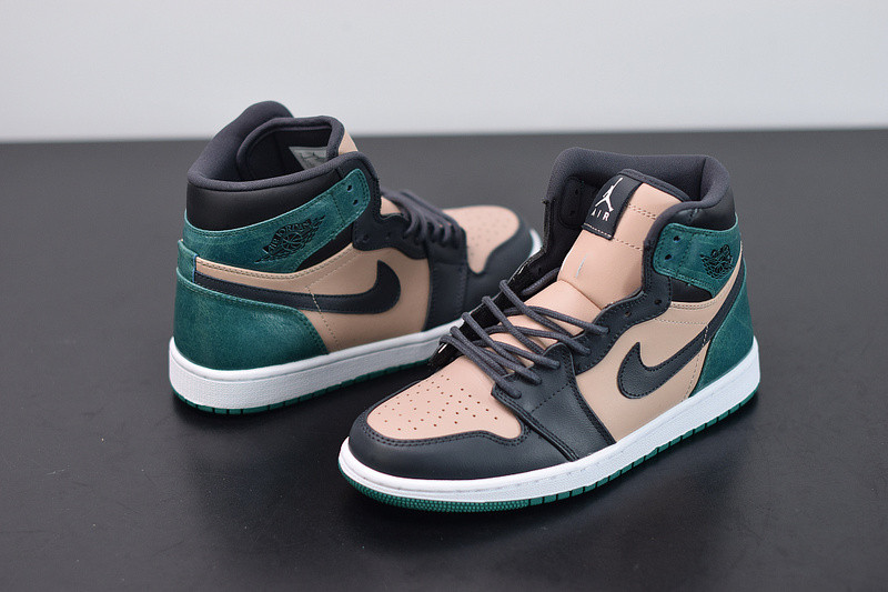 air jordan 1 high cracked metallic leather ah7389-203