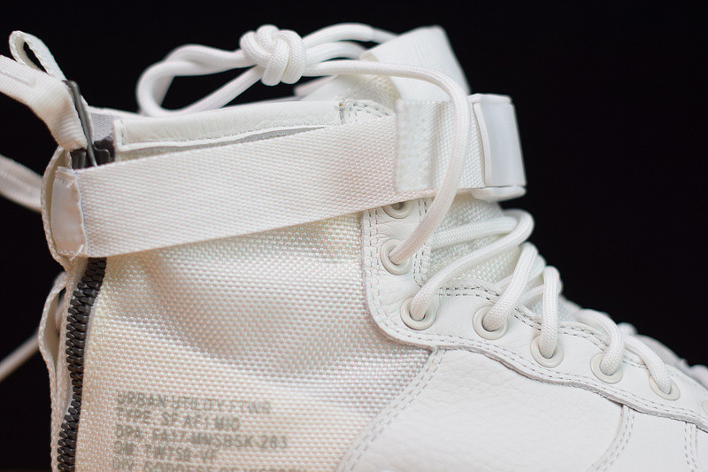 nike air force 1 mid "triple ivory" aa6655-100