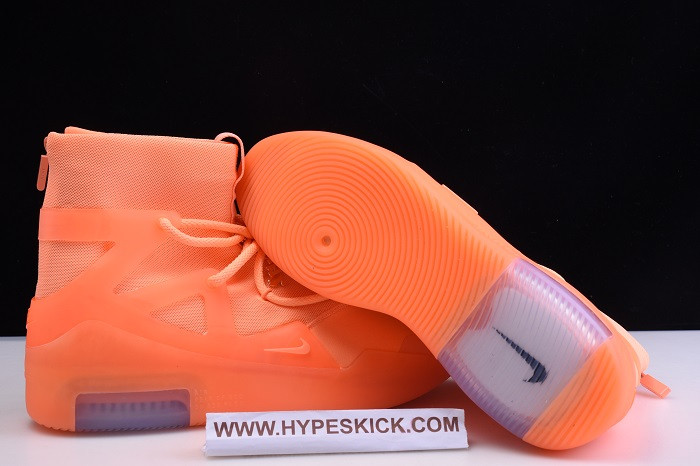 nike air fear of god 1 orange pulse ar4237-800
