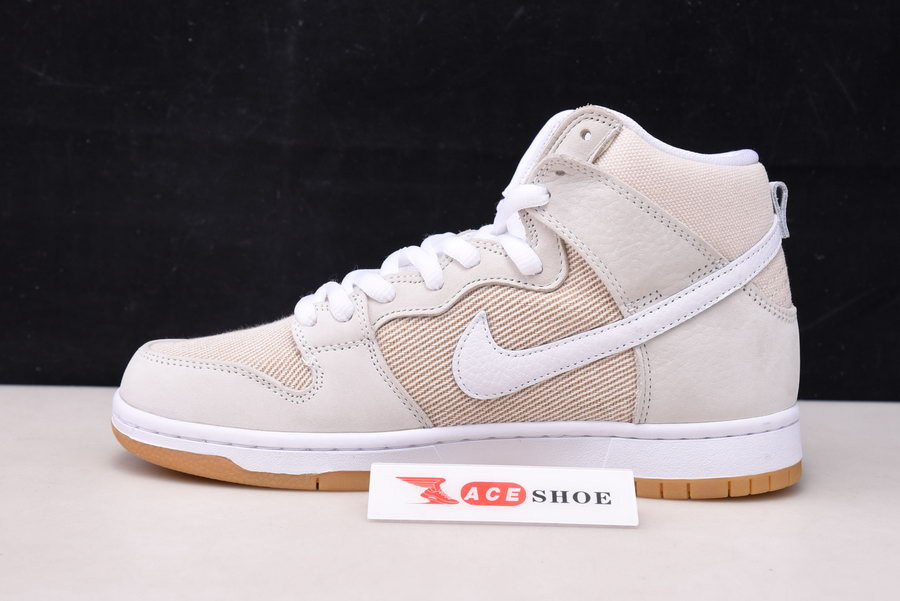 nike sb dunk high pro iso orange label unbleached natural da9626-100