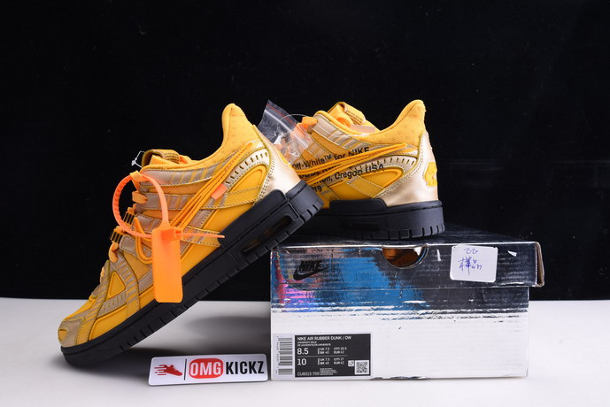 of nike air rubber dunk “”university gold“ cu6015-700