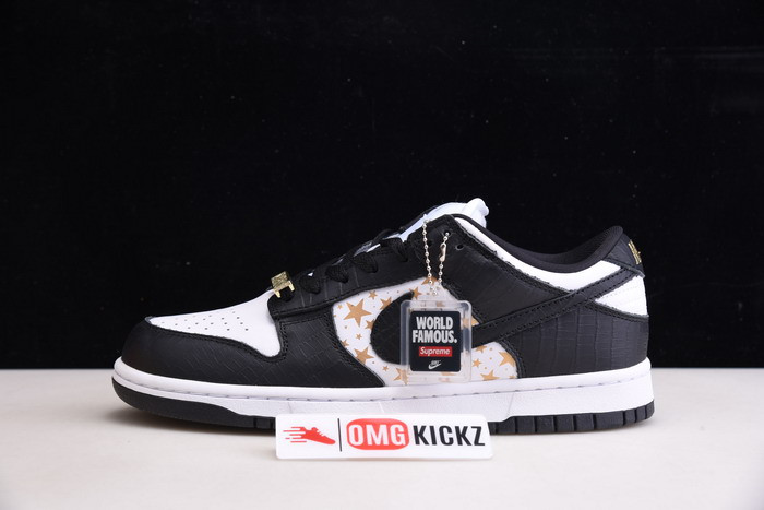 S*p*e x nike sb dunk low white/metallic gold-black dh3228-102