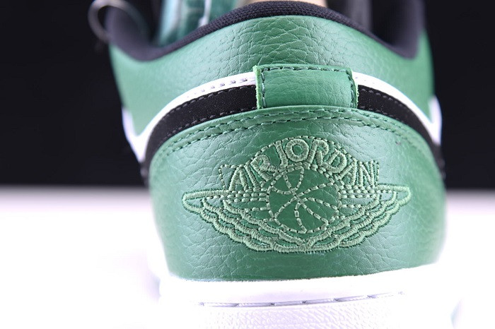 air jordan 1 low white black mystic green 553558-113
